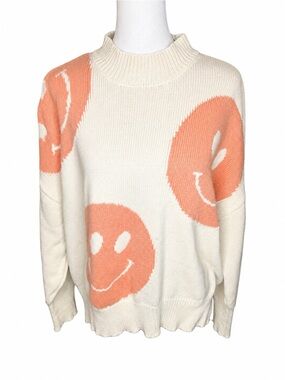 By Together Smiley Face Oversized Sweater